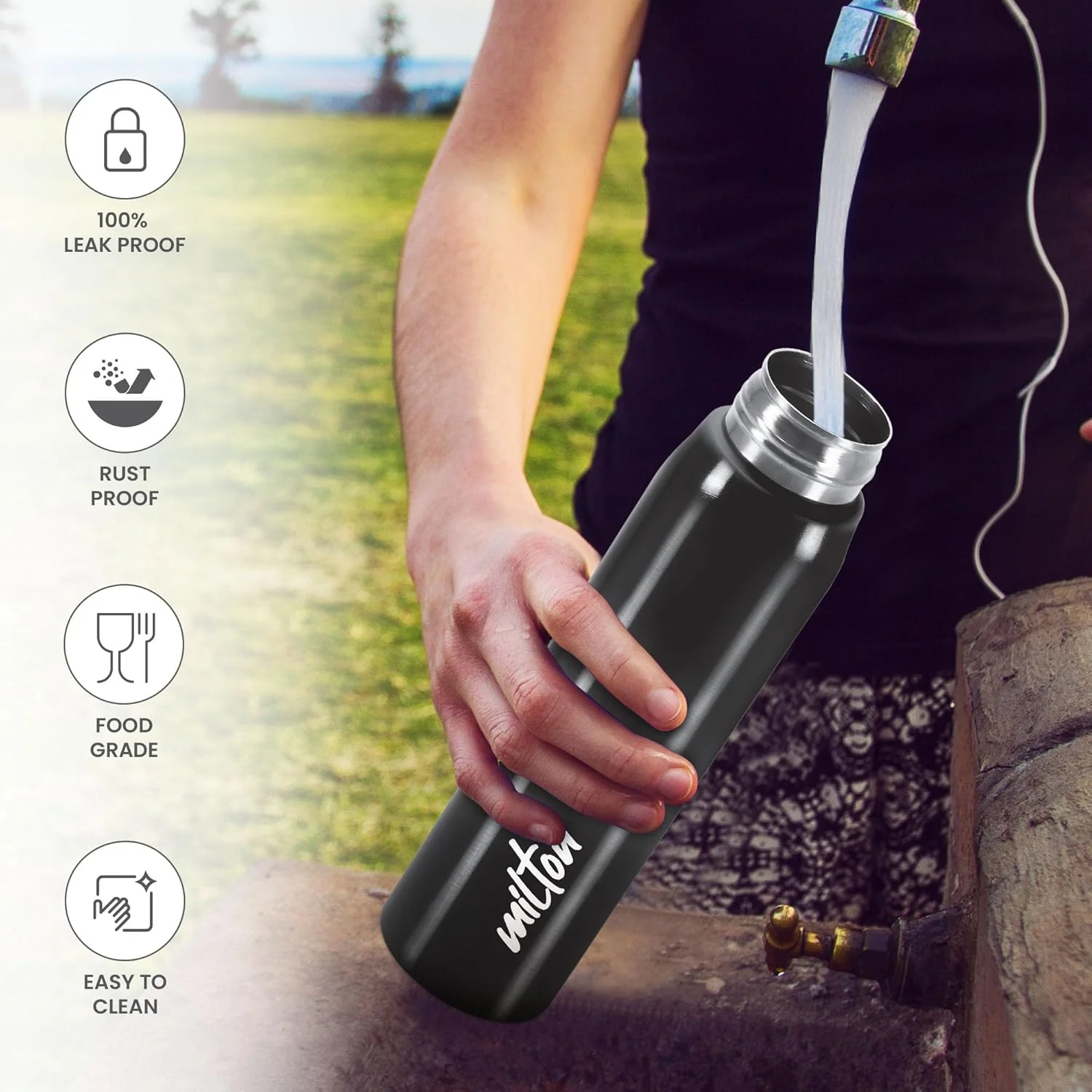3D Personalized Handy Stainless Steel Bottle (Milton) - Image 6
