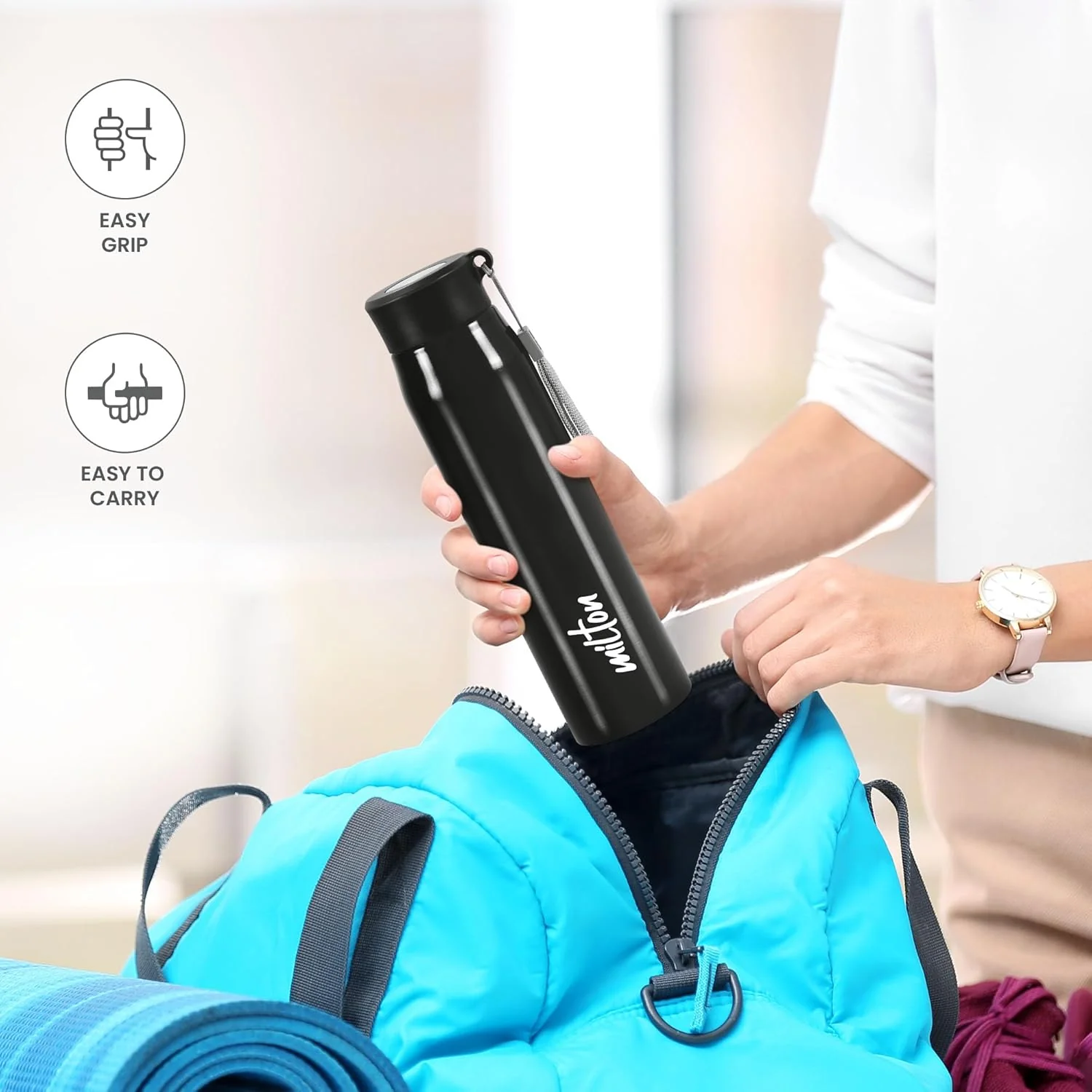 3D Personalized Handy Stainless Steel Bottle (Milton) - Image 7