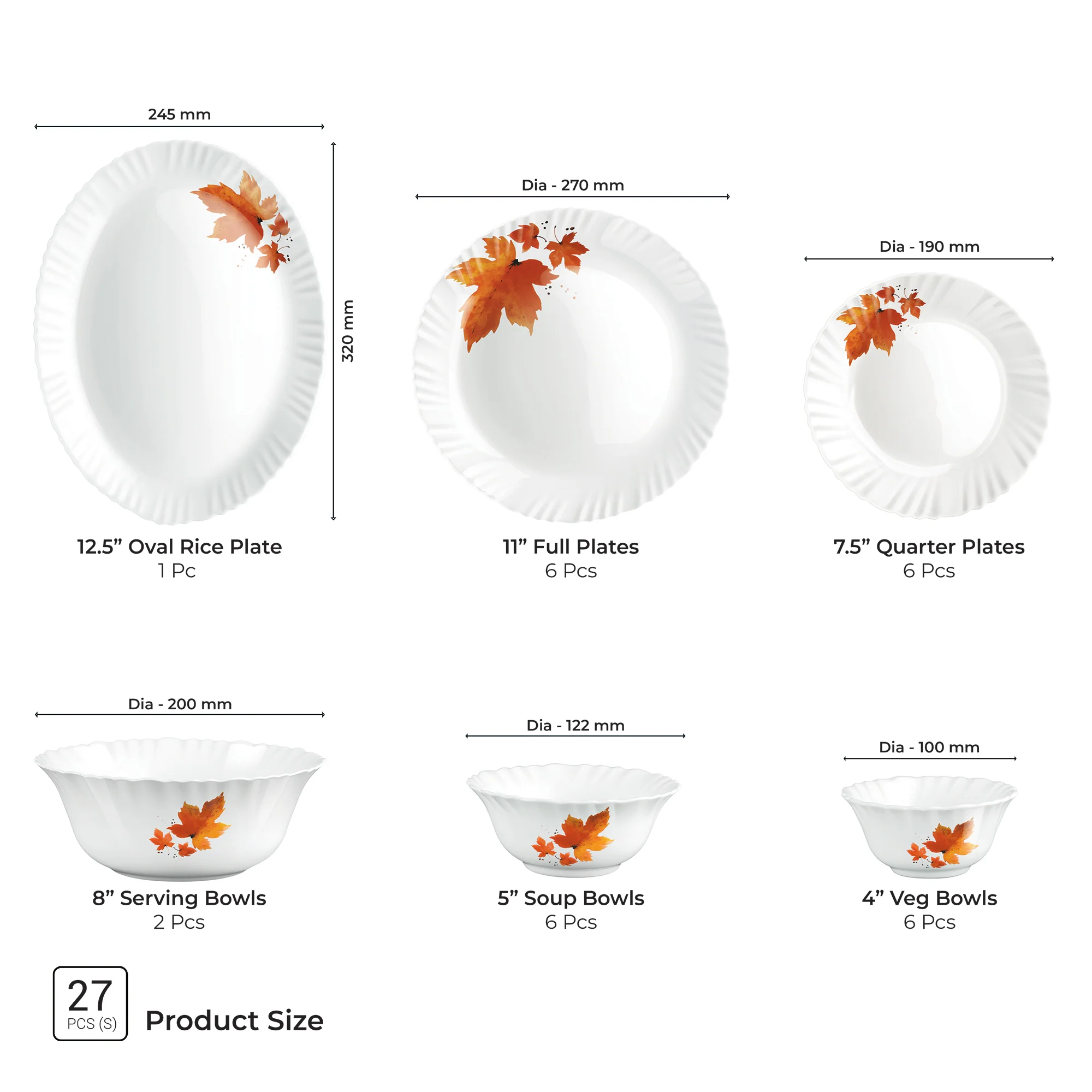 Aurelia Collection Dinner Set - MAPELLE - Image 2