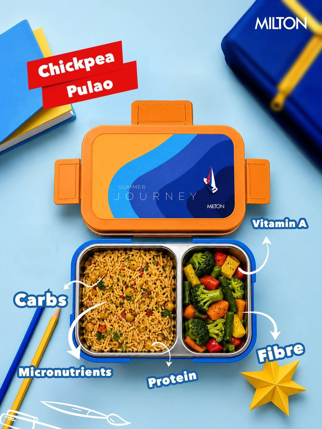 Bravo 2 Steel Thermoware Lunchbox (Milton) - Image 10