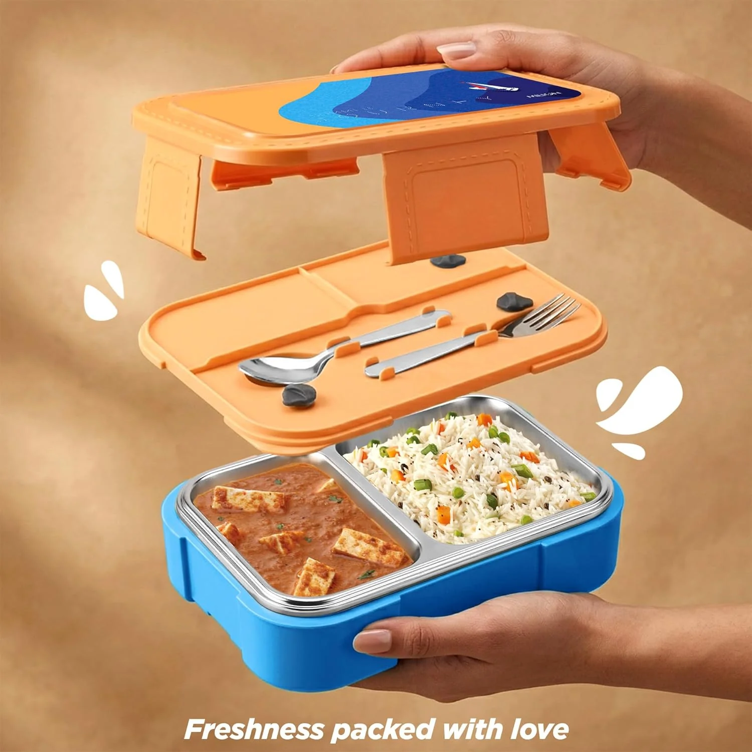 Bravo 2 Steel Thermoware Lunchbox (Milton) - Image 15