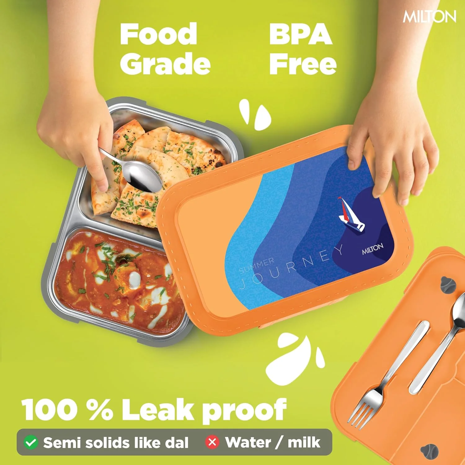 Bravo 2 Steel Thermoware Lunchbox (Milton) - Image 16