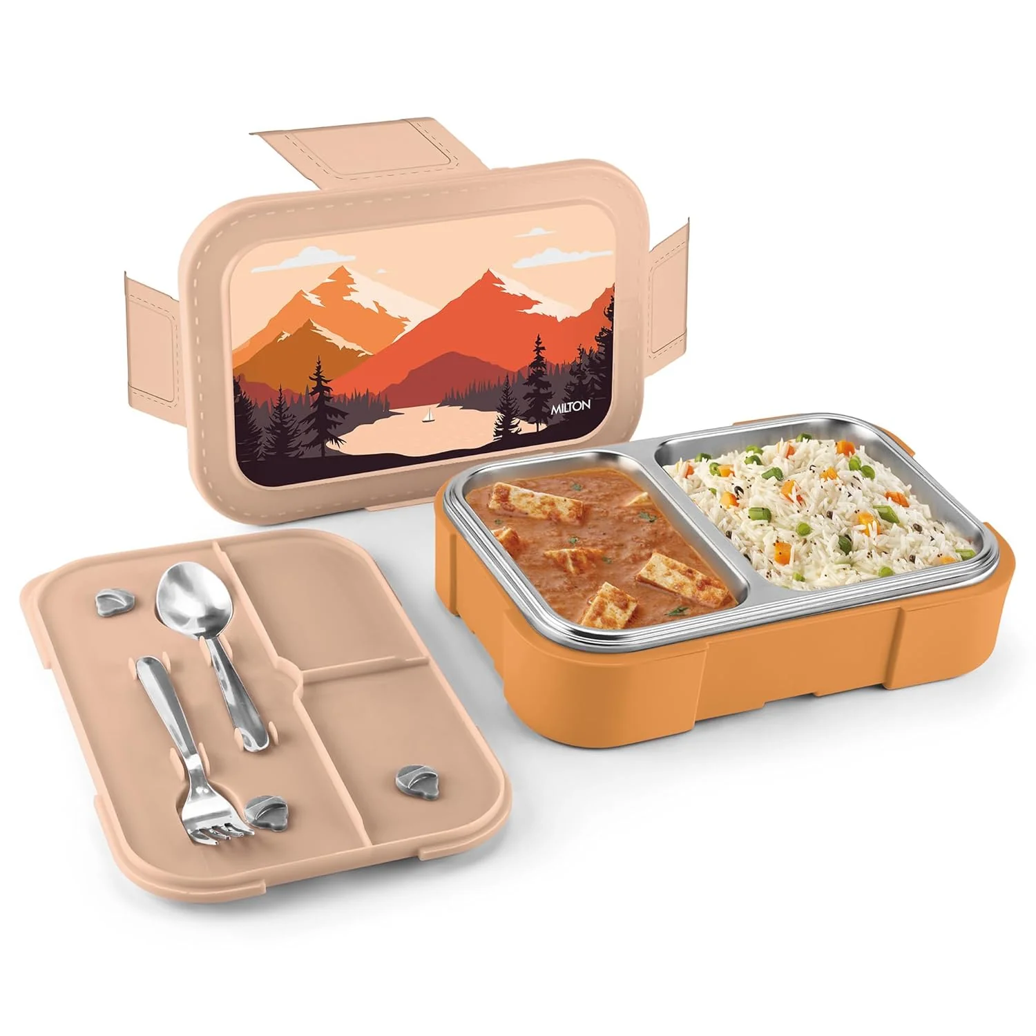 Bravo 2 Steel Thermoware Lunchbox (Milton) - Image 18