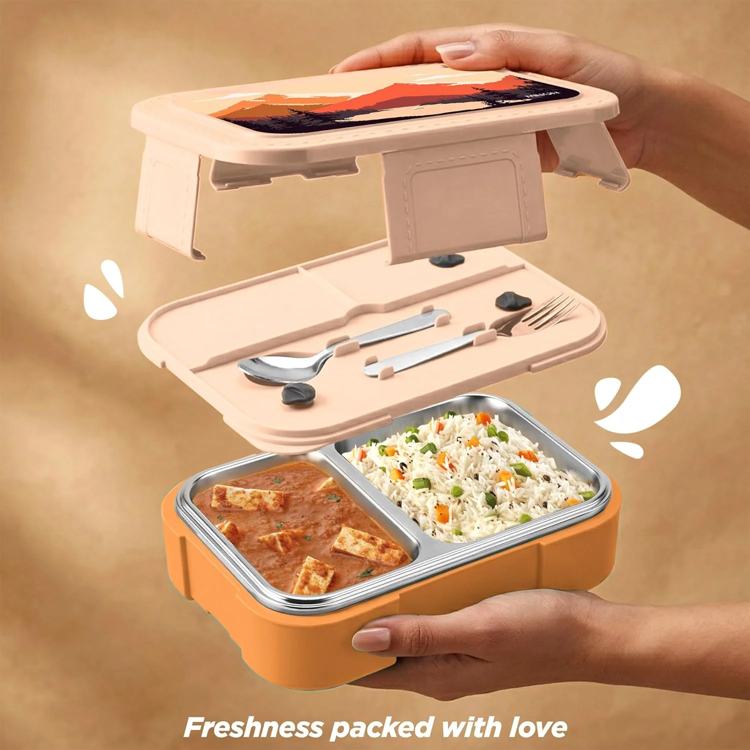 Bravo 2 Steel Thermoware Lunchbox (Milton) - Image 23
