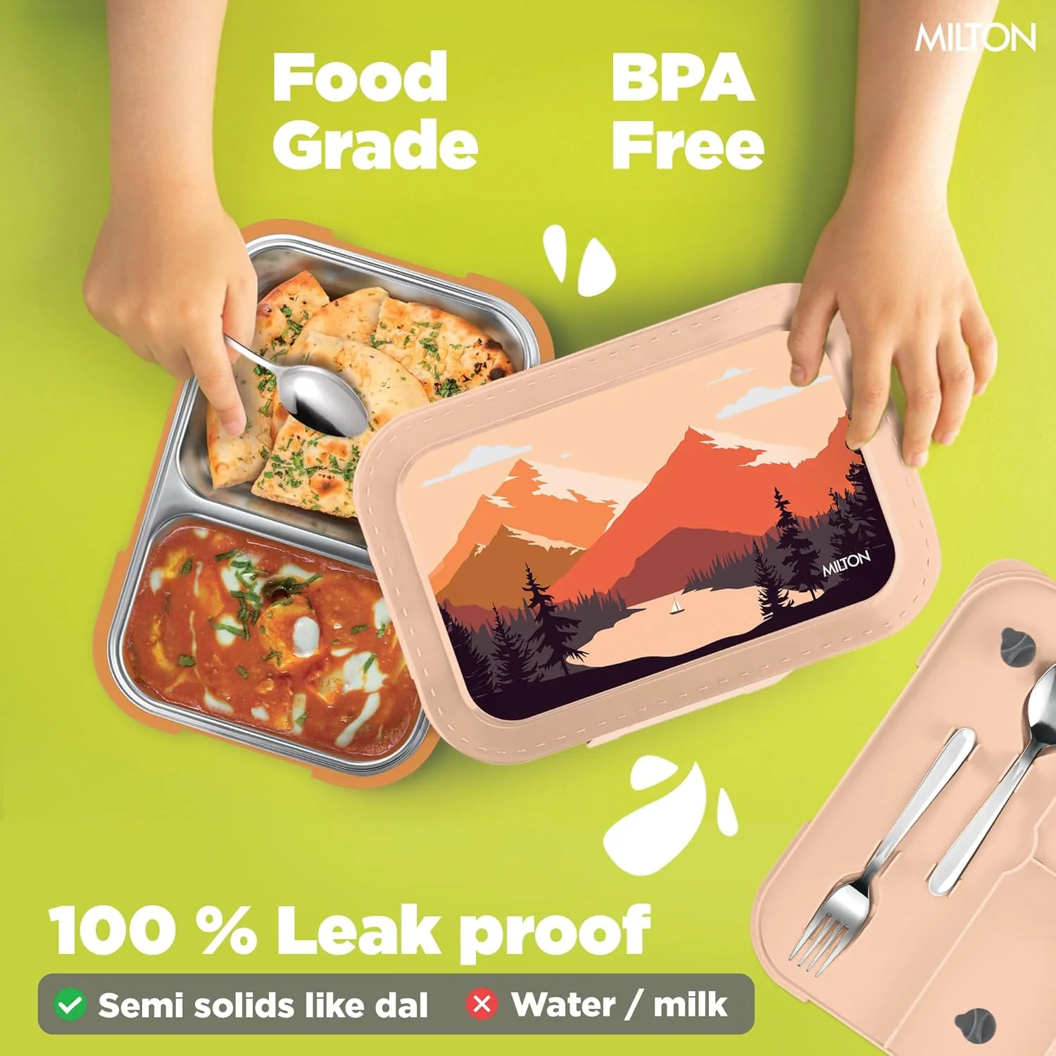 Bravo 2 Steel Thermoware Lunchbox (Milton) - Image 24