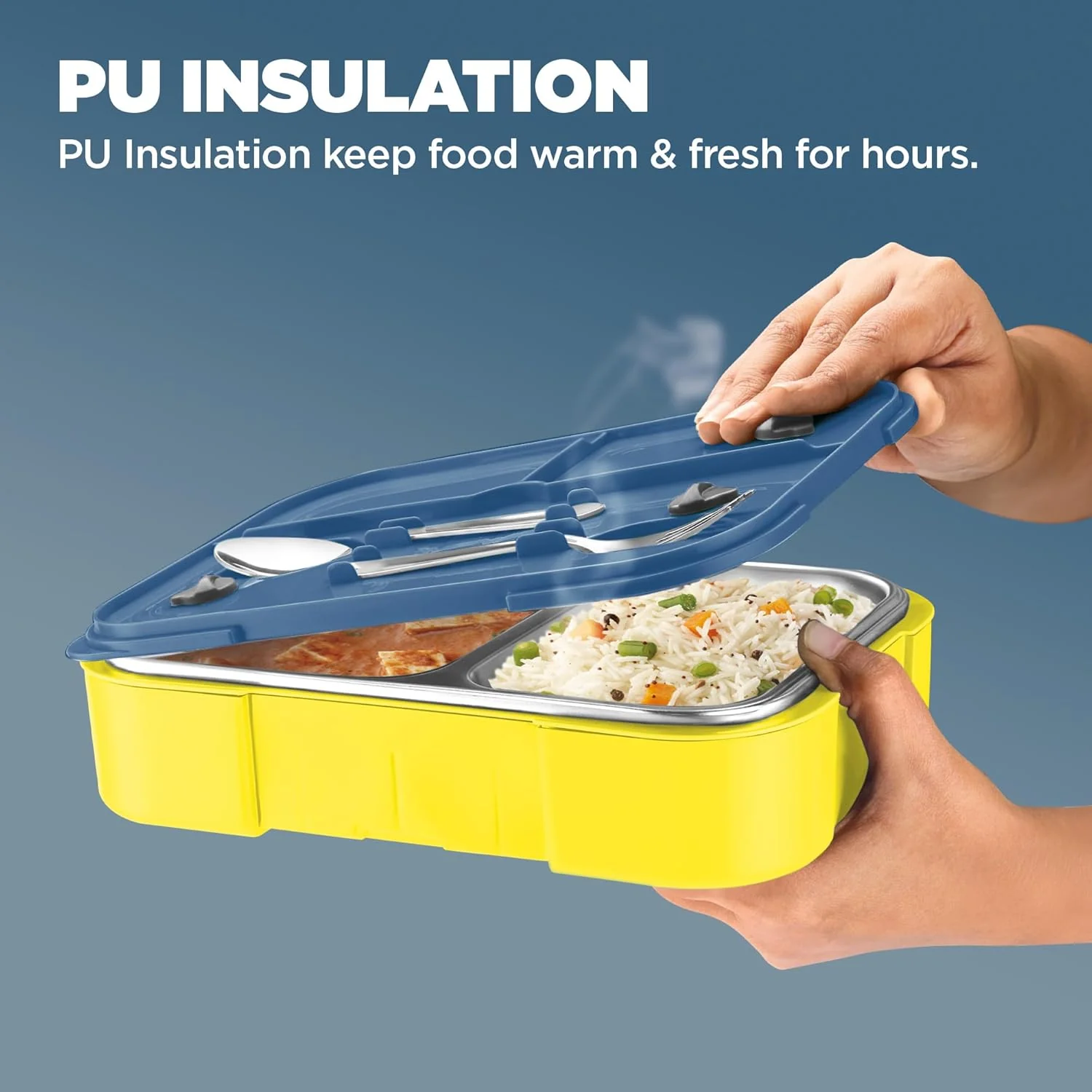 Bravo 2 Steel Thermoware Lunchbox (Milton) - Image 27