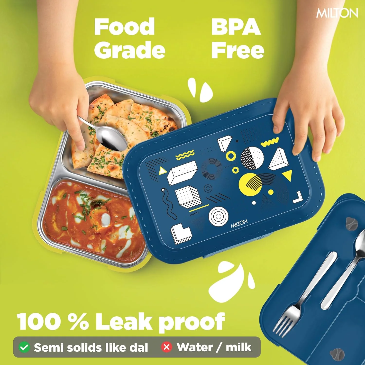 Bravo 2 Steel Thermoware Lunchbox (Milton) - Image 33