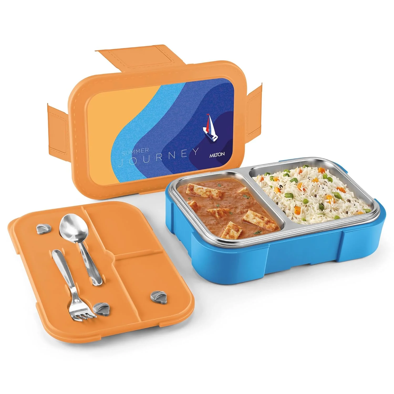 Bravo 2 Steel Thermoware Lunchbox (Milton) - Image 9