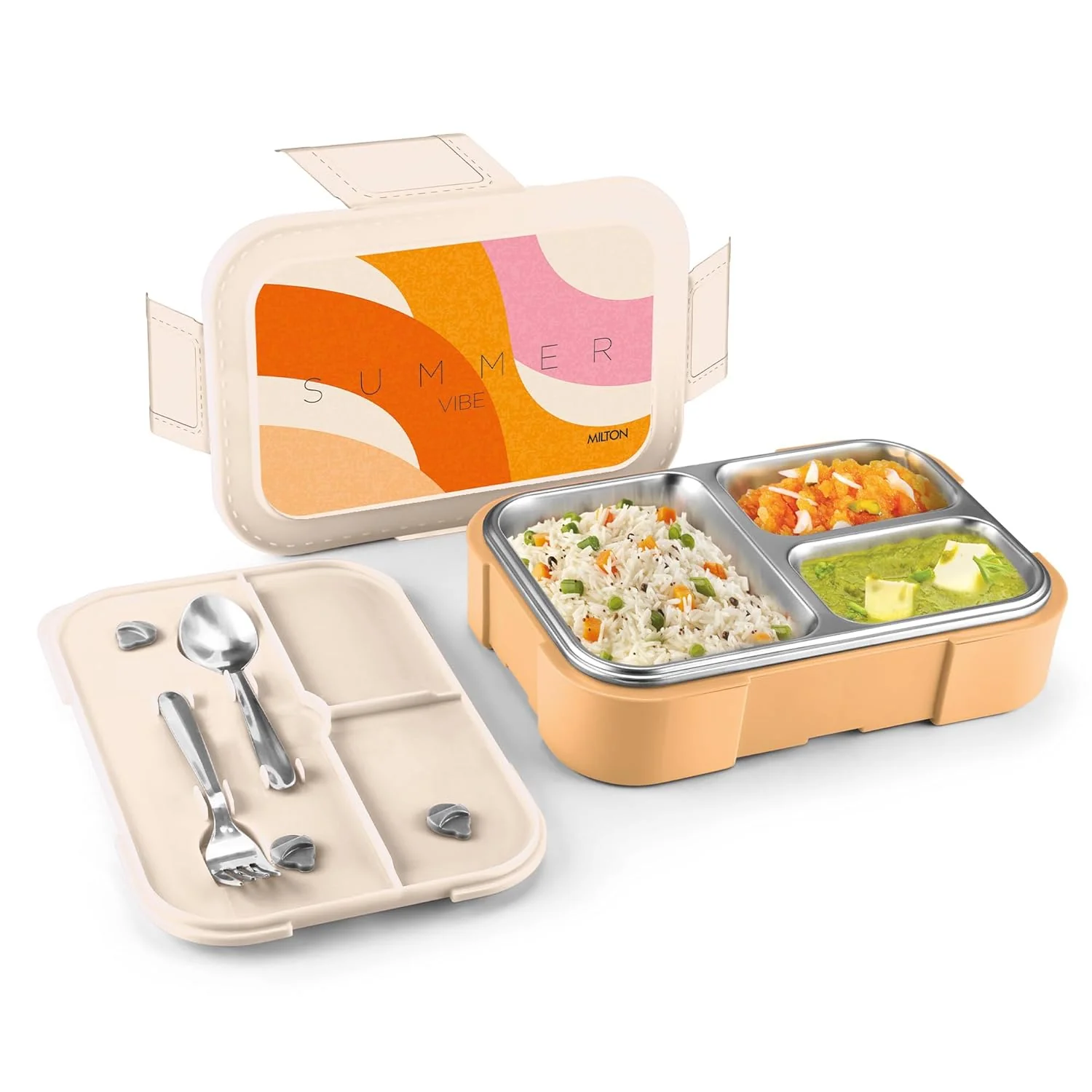 Bravo 3 Steel Thermoware Lunchbox (Milton) - Image 10