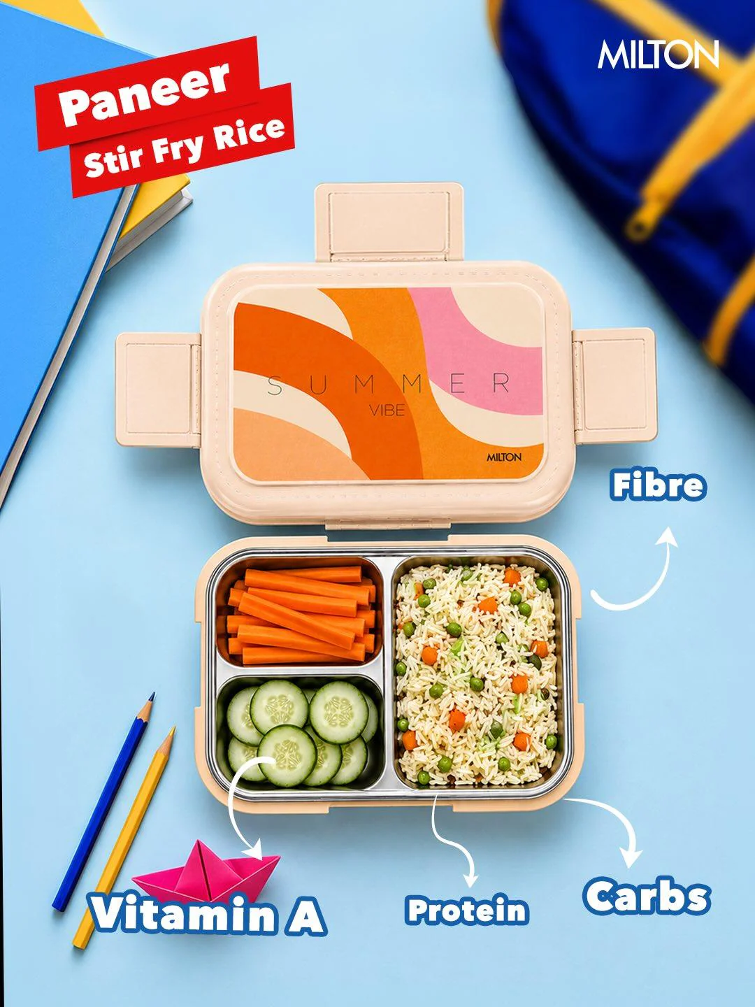 Bravo 3 Steel Thermoware Lunchbox (Milton) - Image 11