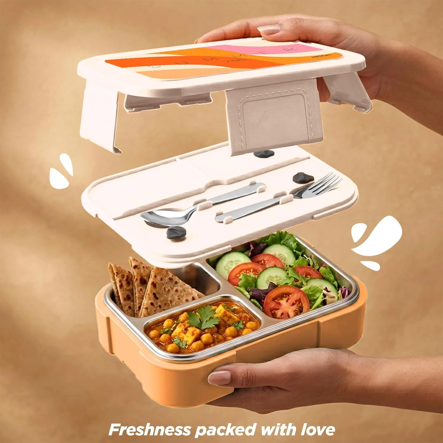 Bravo 3 Steel Thermoware Lunchbox (Milton) - Image 16