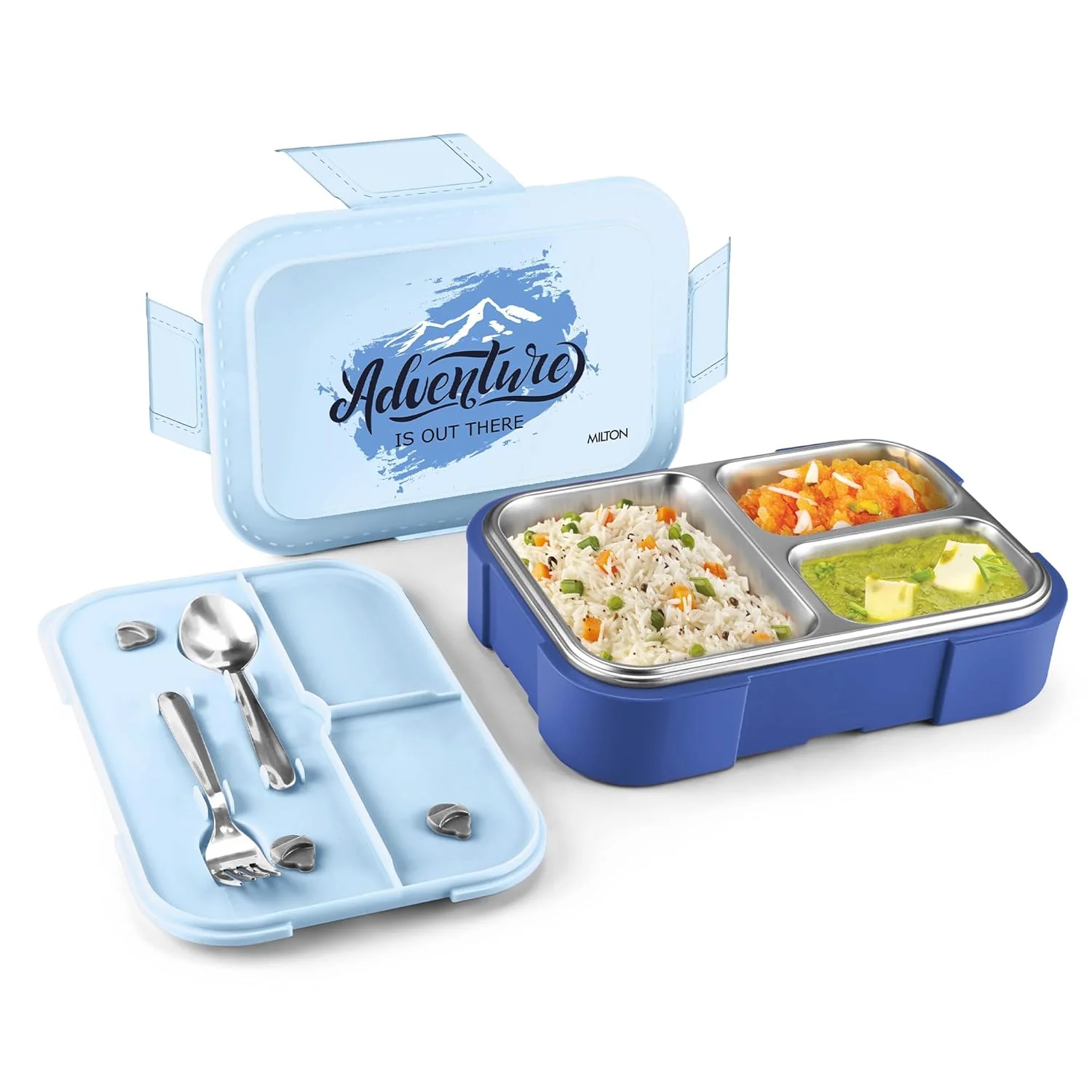 Bravo 3 Steel Thermoware Lunchbox (Milton) - Image 19