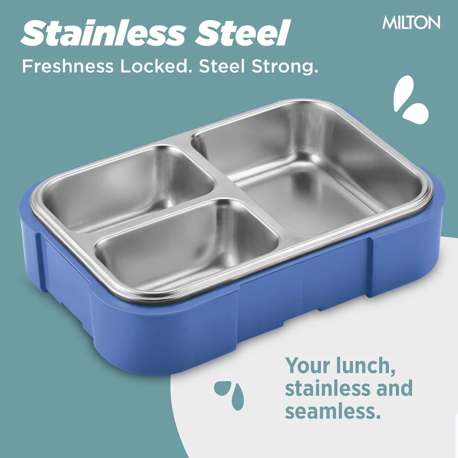 Bravo 3 Steel Thermoware Lunchbox (Milton) - Image 24