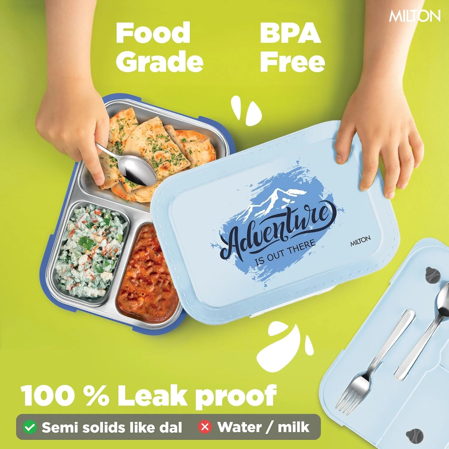 Bravo 3 Steel Thermoware Lunchbox (Milton) - Image 26