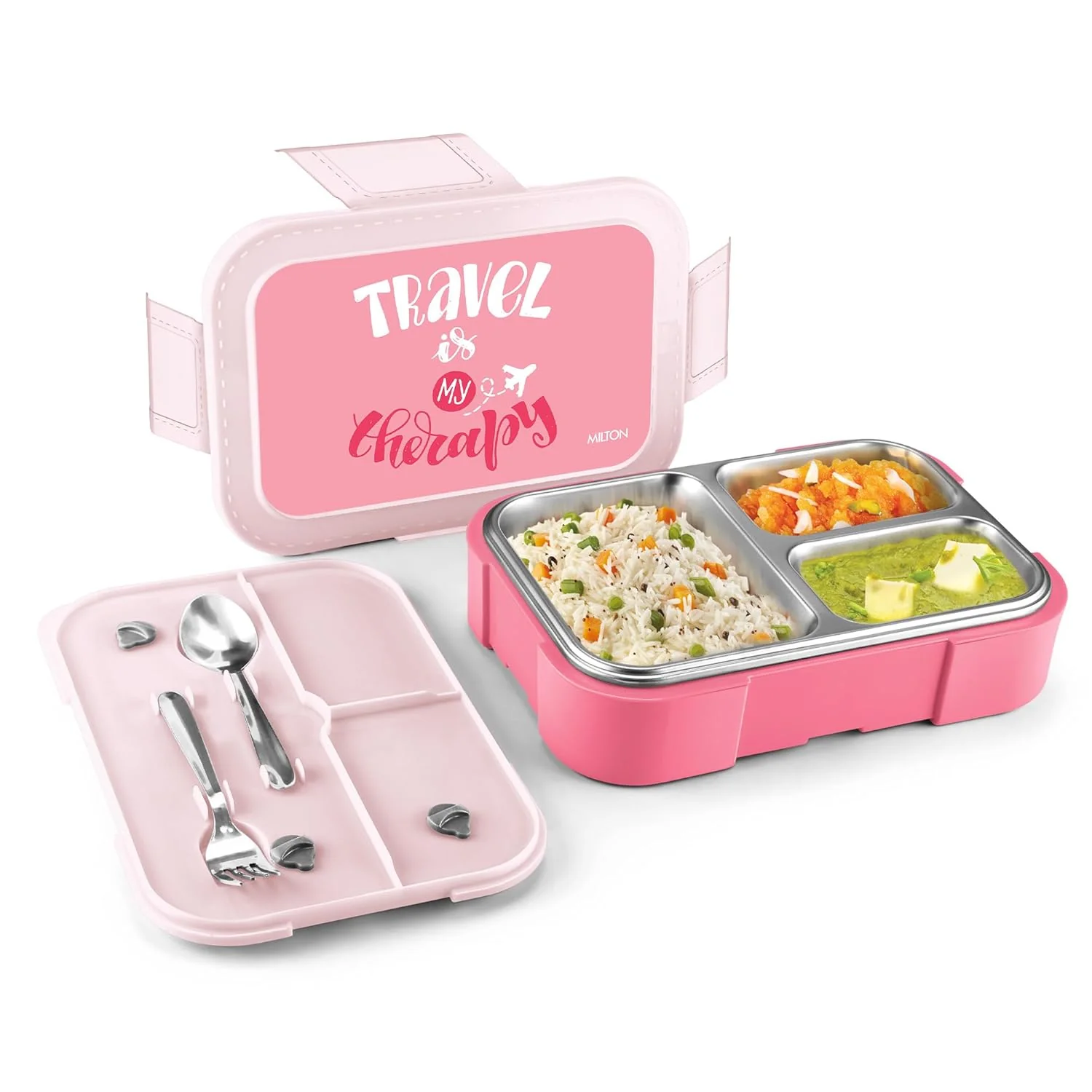 Bravo 3 Steel Thermoware Lunchbox (Milton) - Image 28