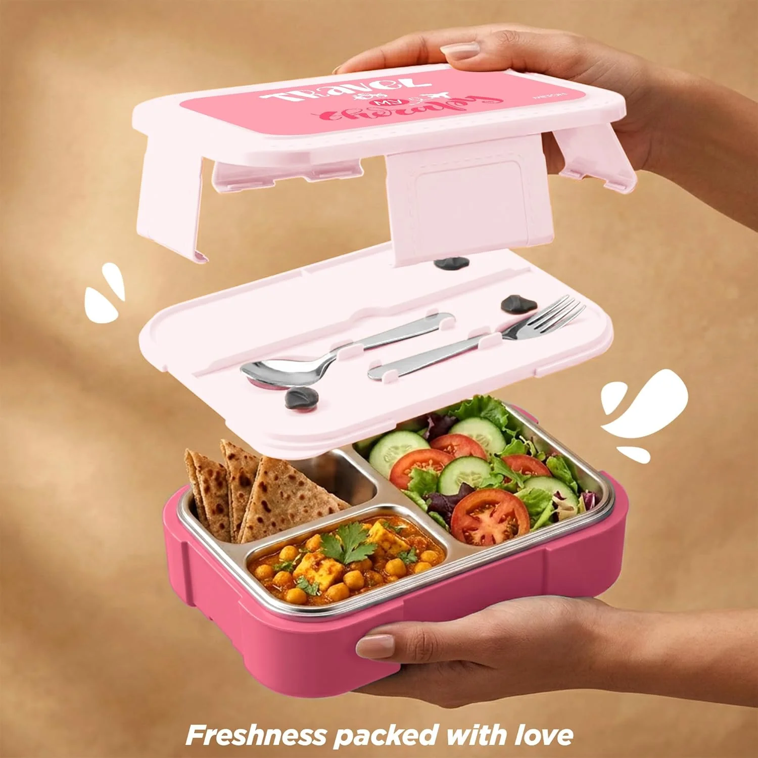 Bravo 3 Steel Thermoware Lunchbox (Milton) - Image 33