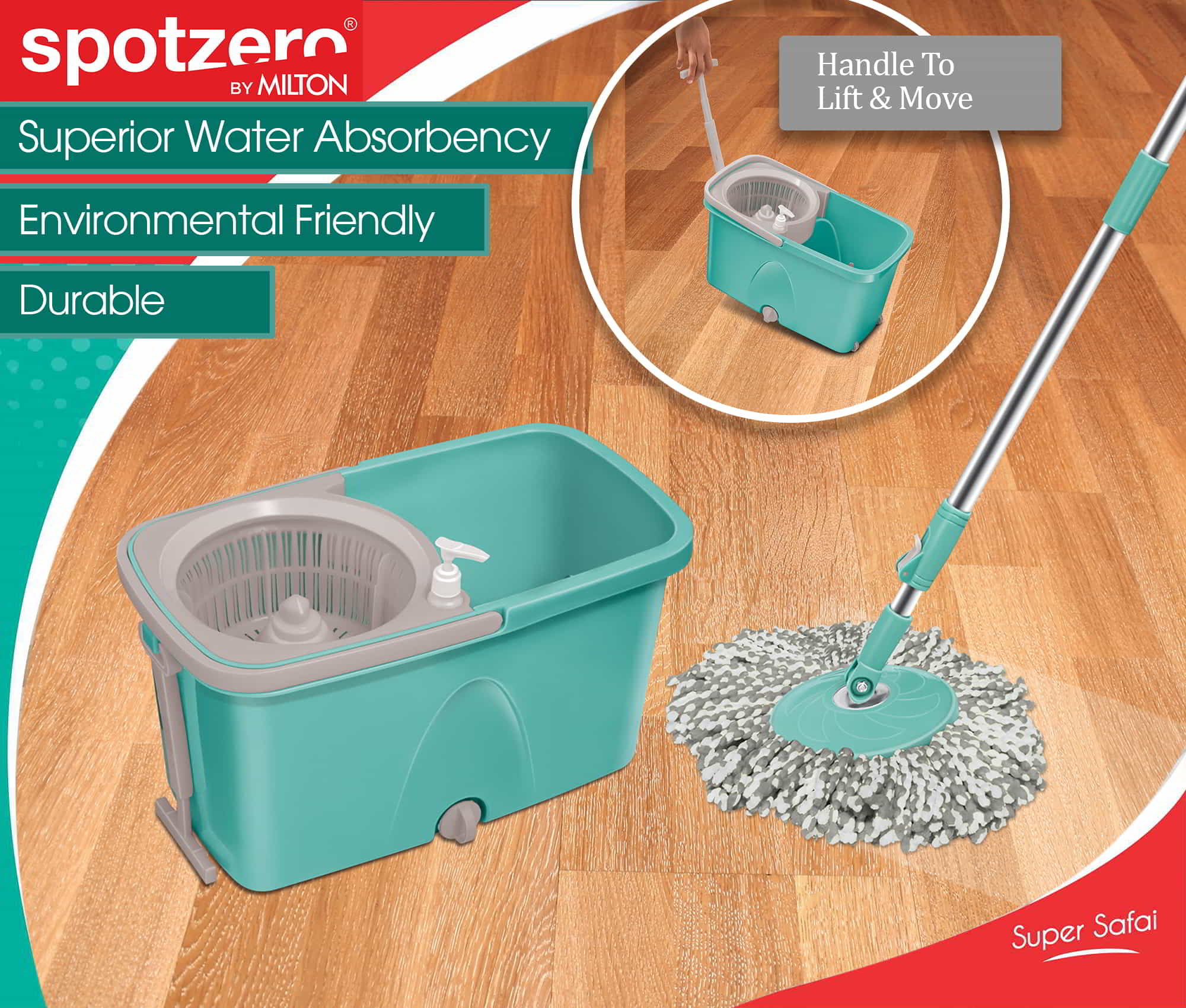 Classic Spin Mop (Spotzero by Milton) - Image 2