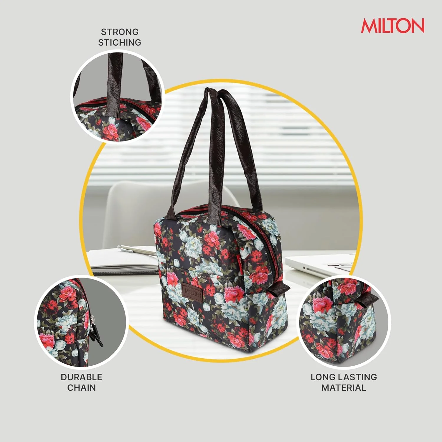 Floral Lunch Bag (Milton) - Image 2