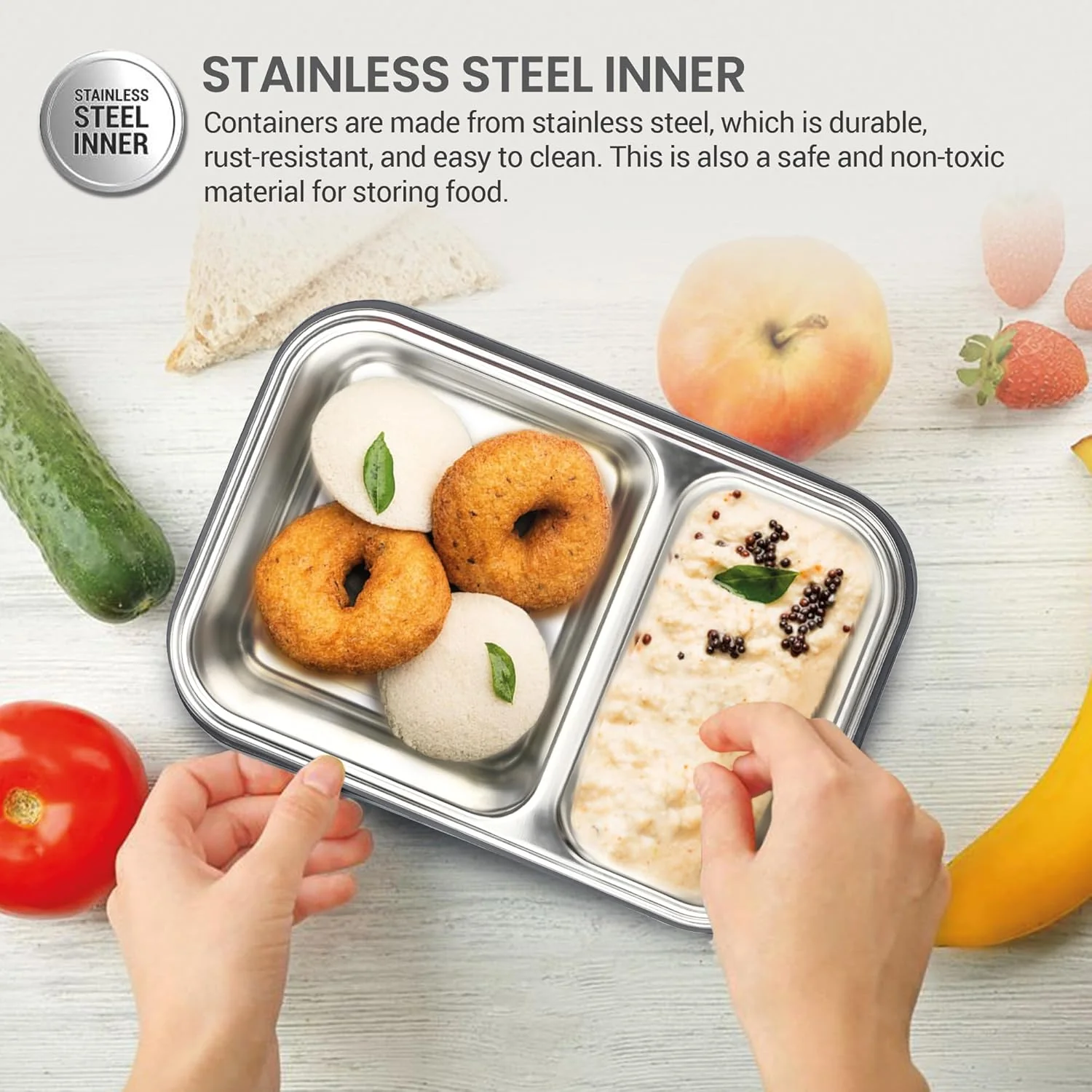Fun Feast Lunch Box 2 compartments (Milton) - Image 2