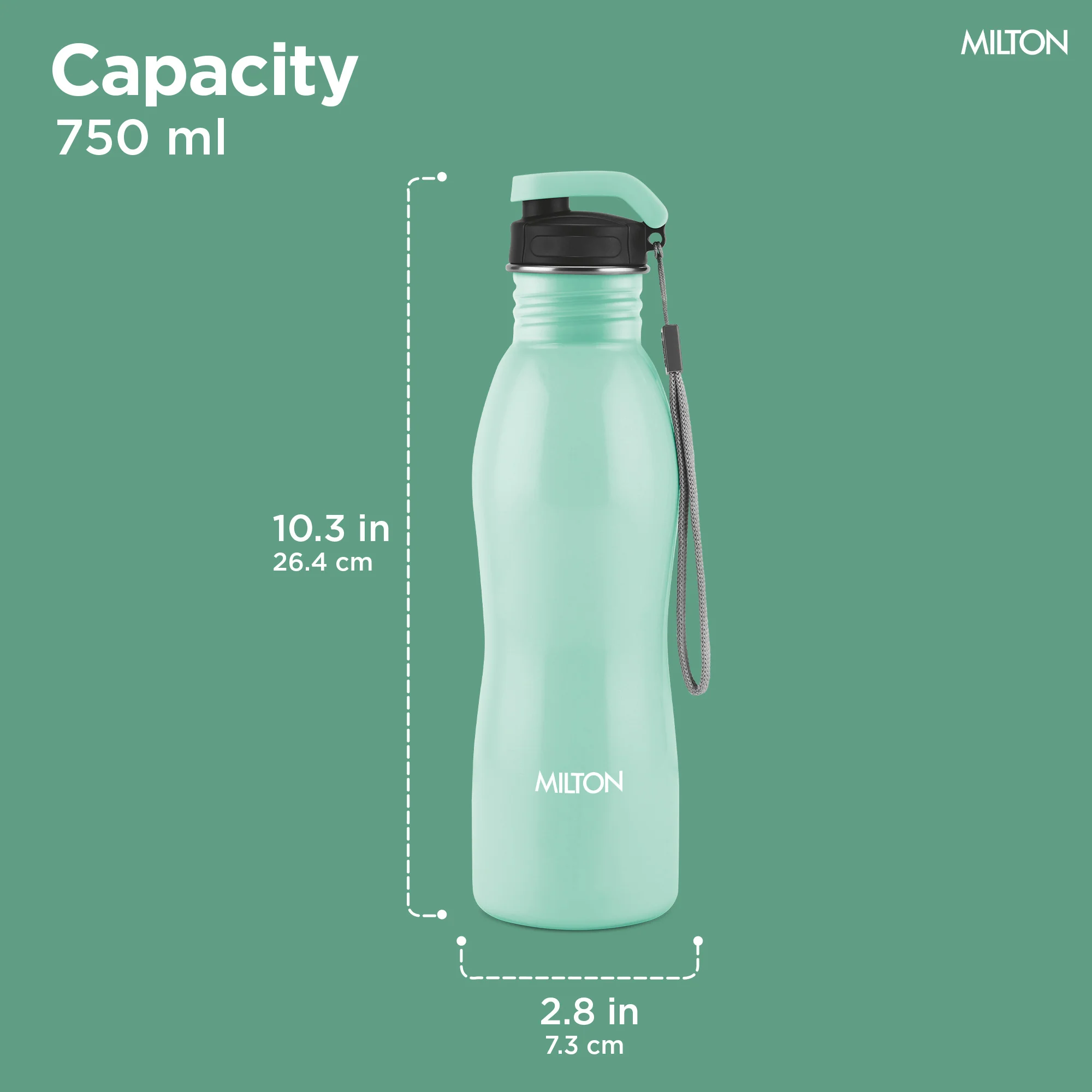 Immerse Bottle with Two Lids (Milton) - Image 3