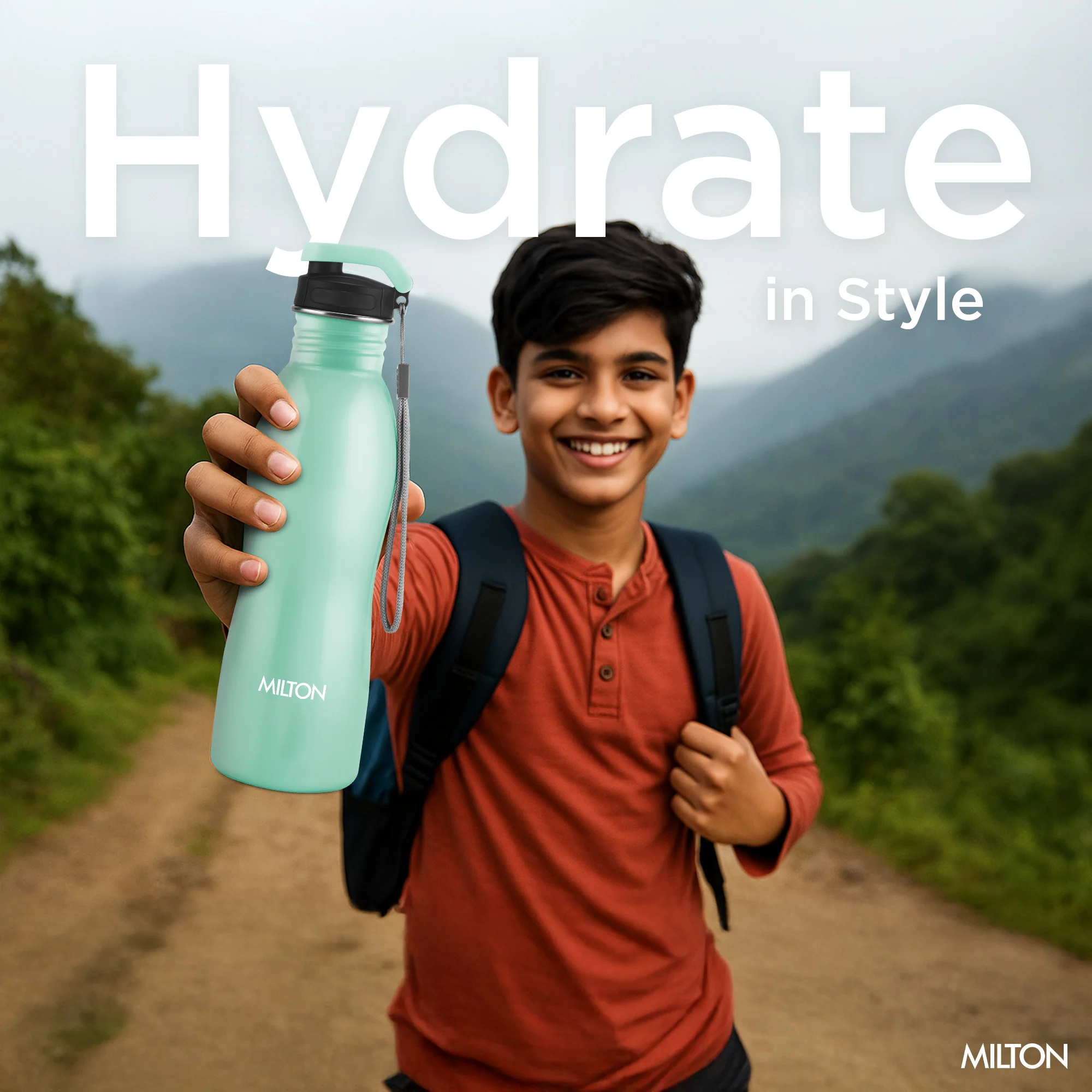 Immerse Bottle with Two Lids (Milton) - Image 8