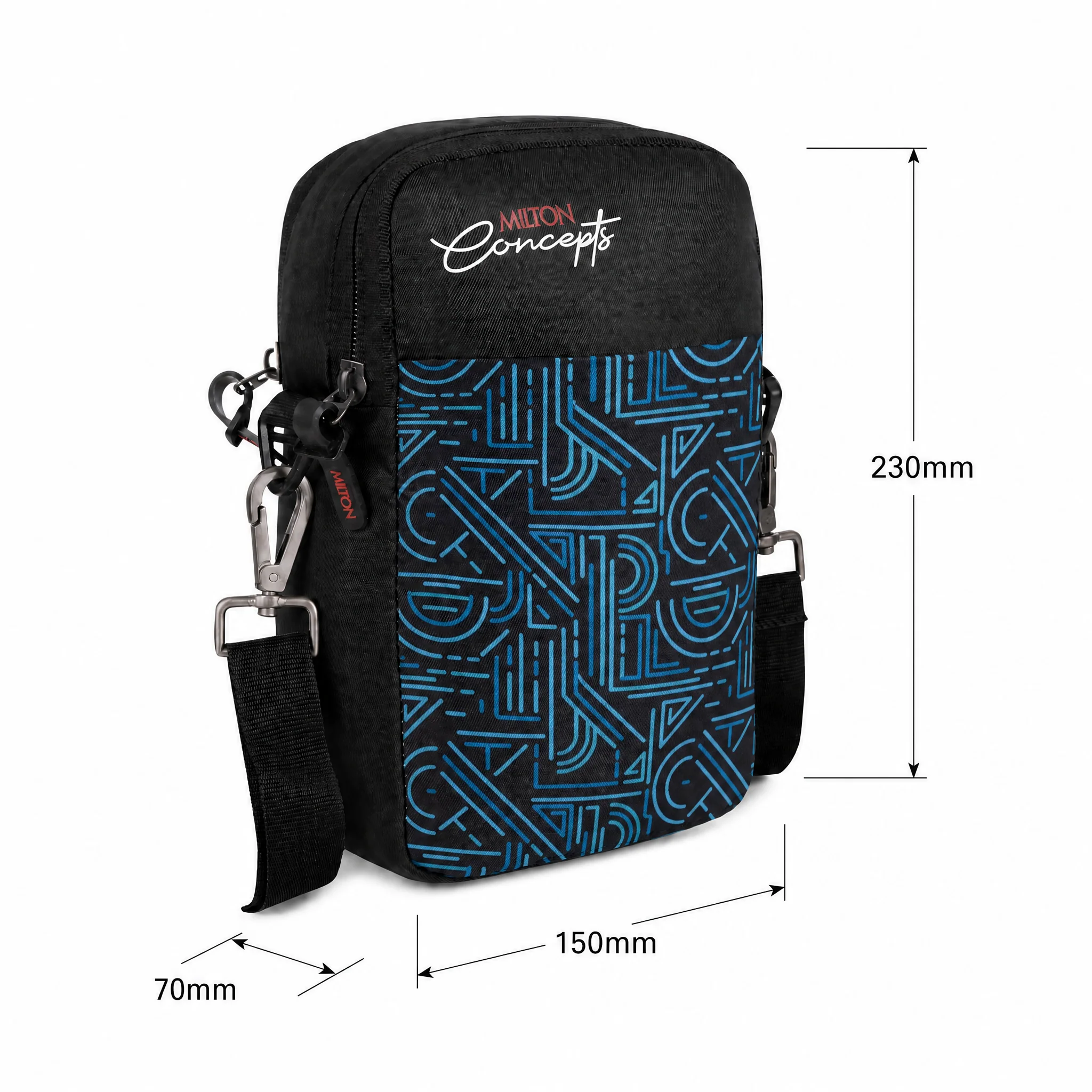 Milton Concepts Sling Bag - Teal Blue - Image 4