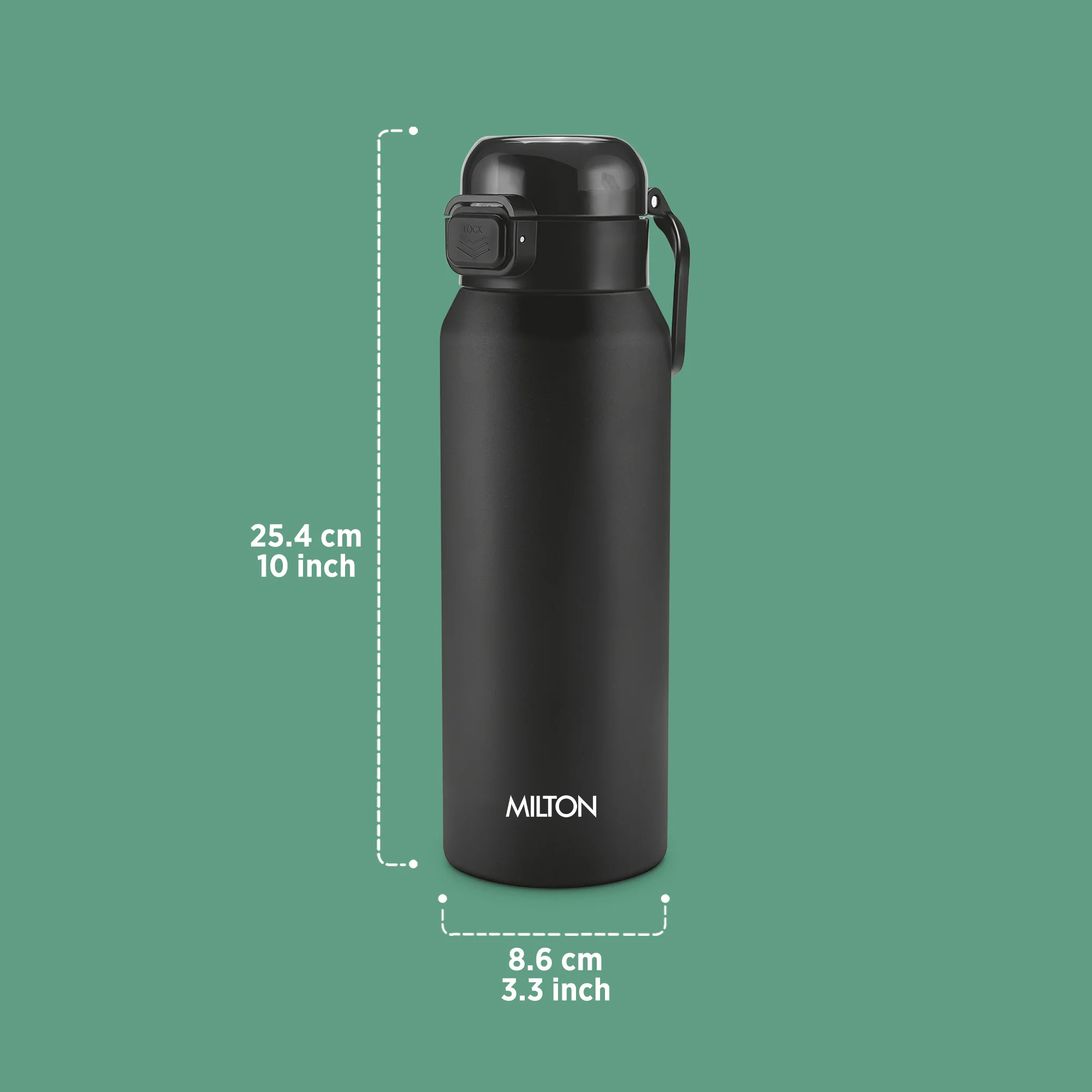 Personalized Dual Flow Thermosteel Water Bottle (Milton) - Image 3