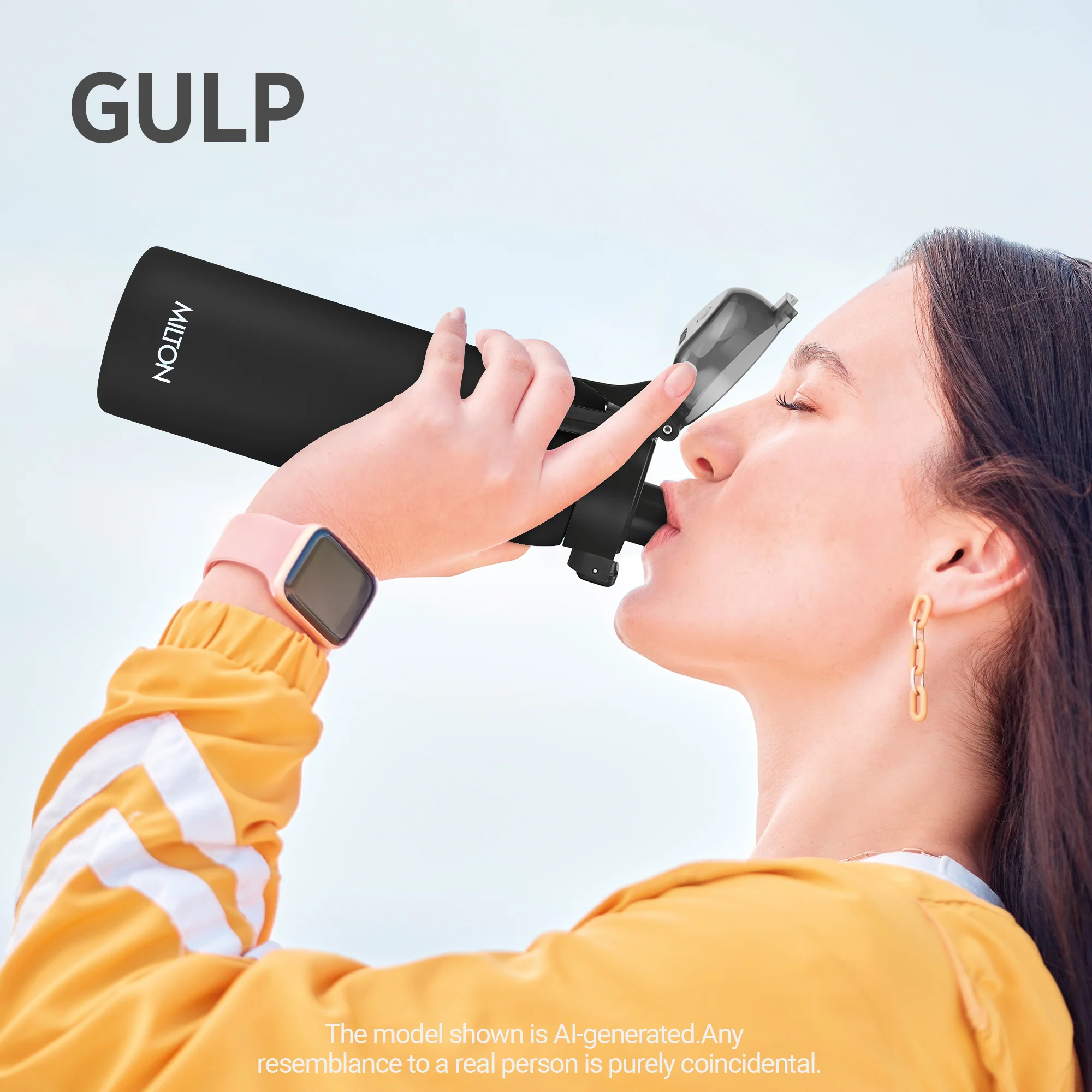 Personalized Dual Flow Thermosteel Water Bottle (Milton) - Image 8