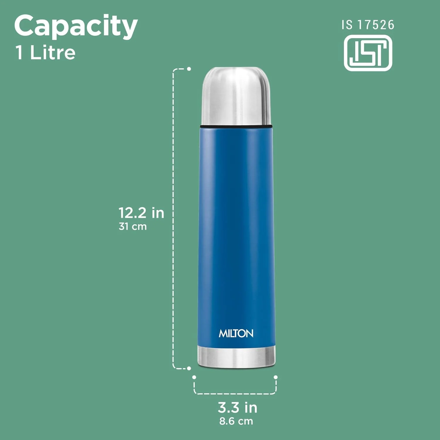 Personalized Eco-Flip Thermosteel Thermos Flask (Milton) - Image 4
