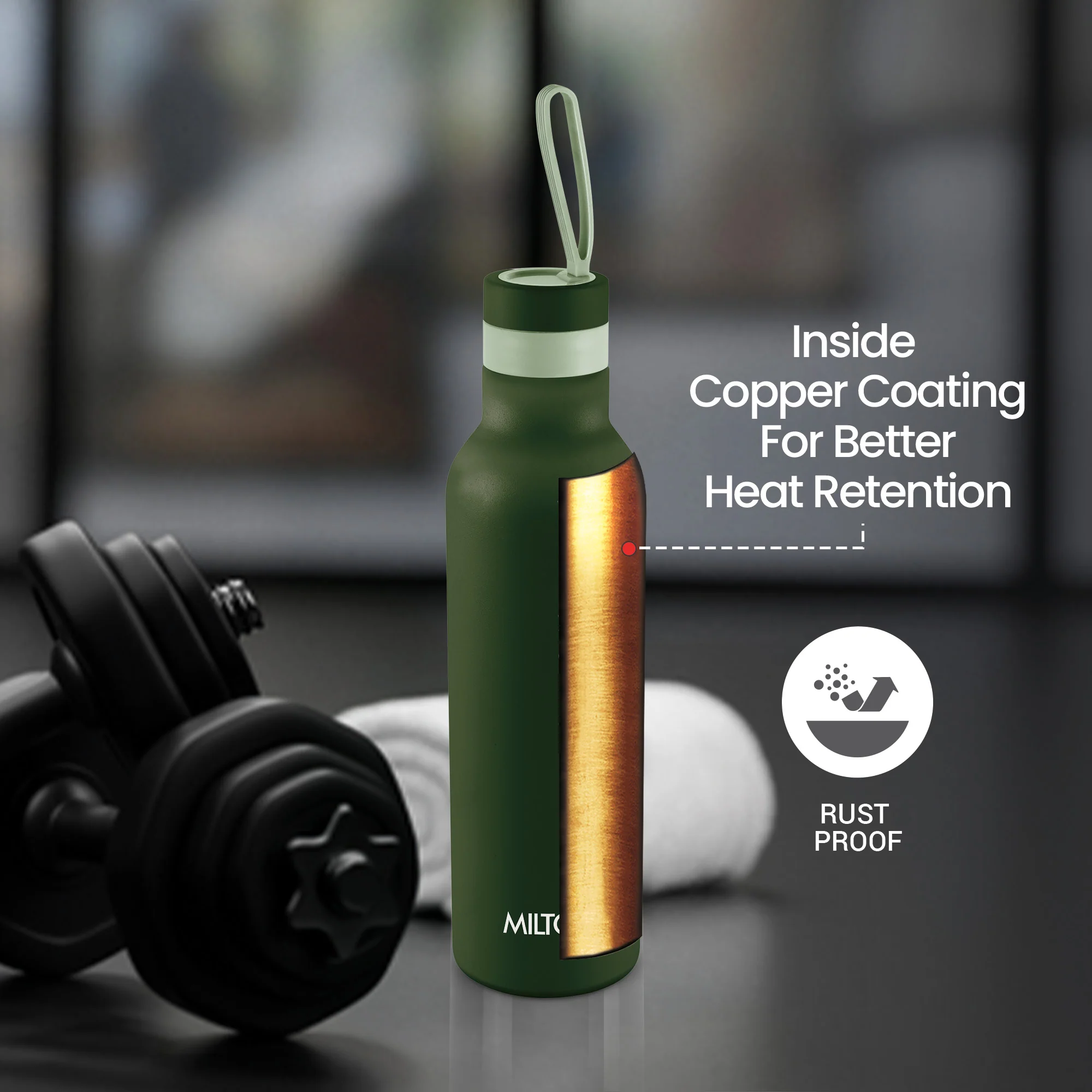 New Smarty Hot and Cold Thermosteel Bottle (Milton) - Image 11