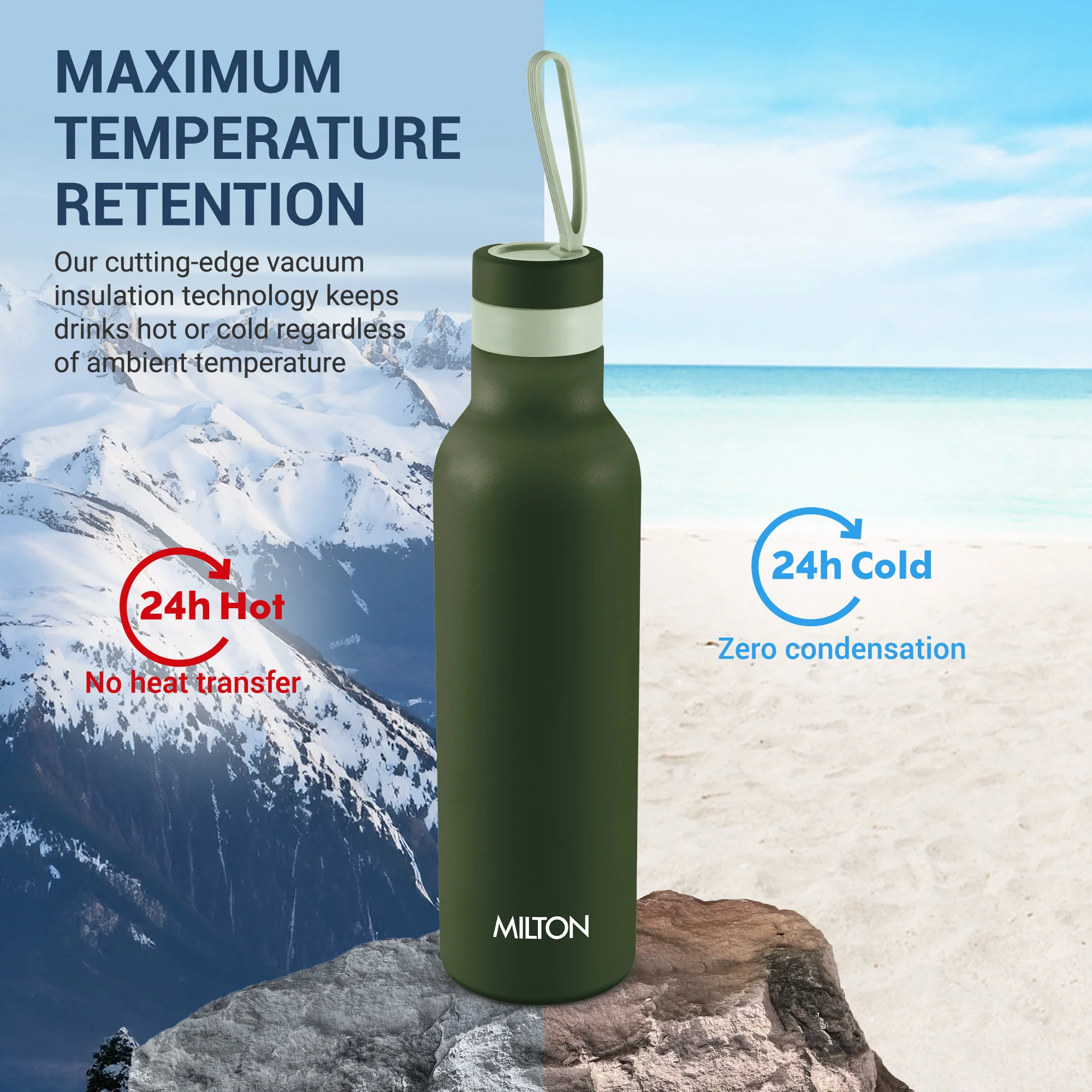 New Smarty Hot and Cold Thermosteel Bottle (Milton) - Image 14