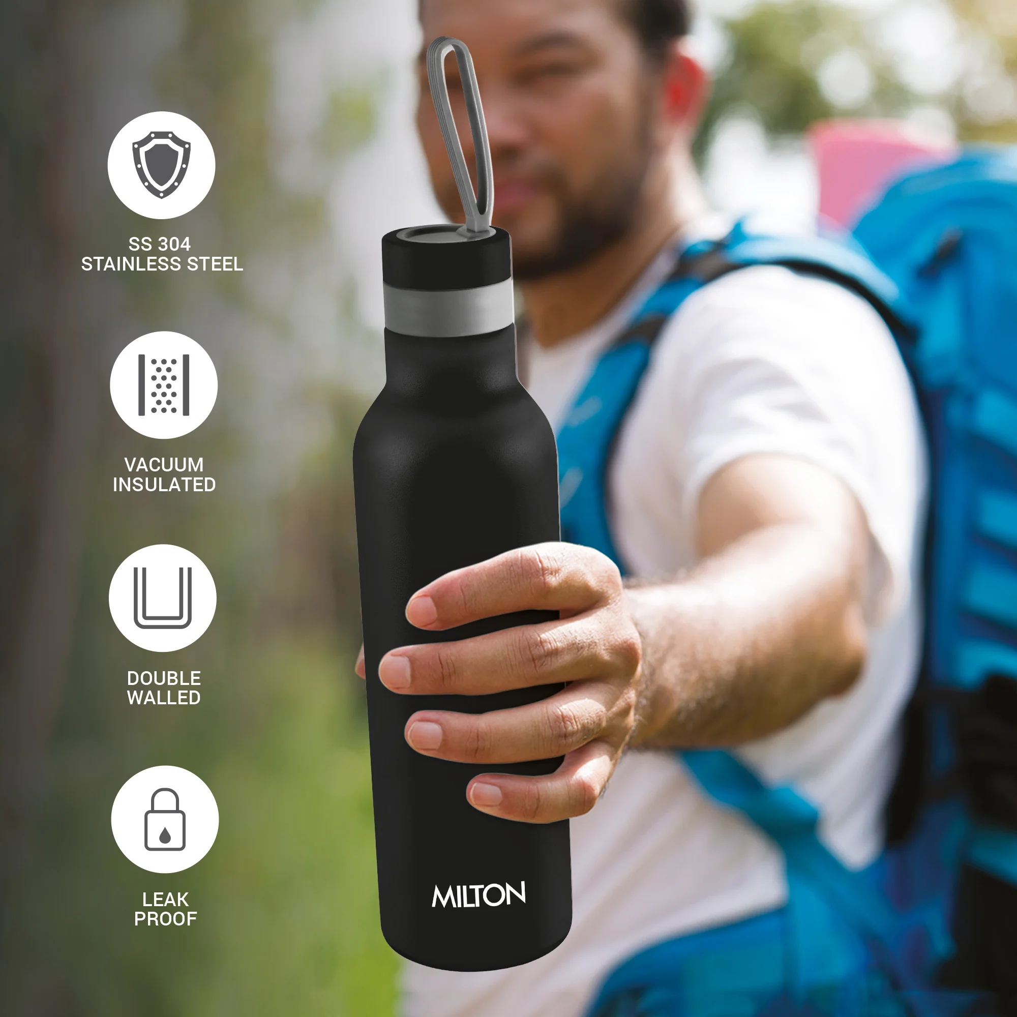 New Smarty Hot and Cold Thermosteel Bottle (Milton) - Image 2
