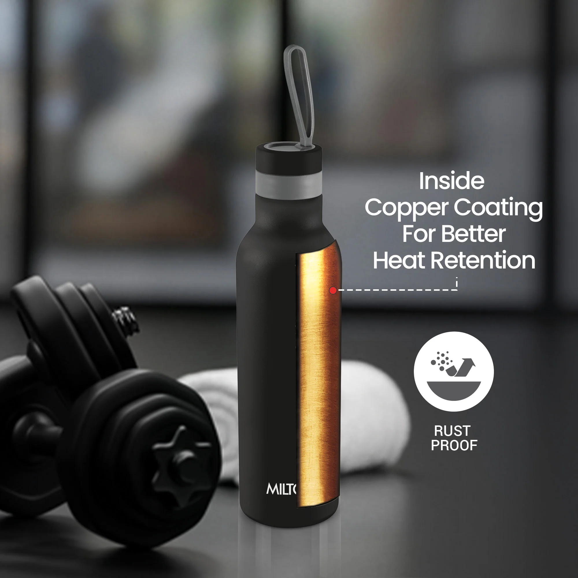 New Smarty Hot and Cold Thermosteel Bottle (Milton) - Image 4