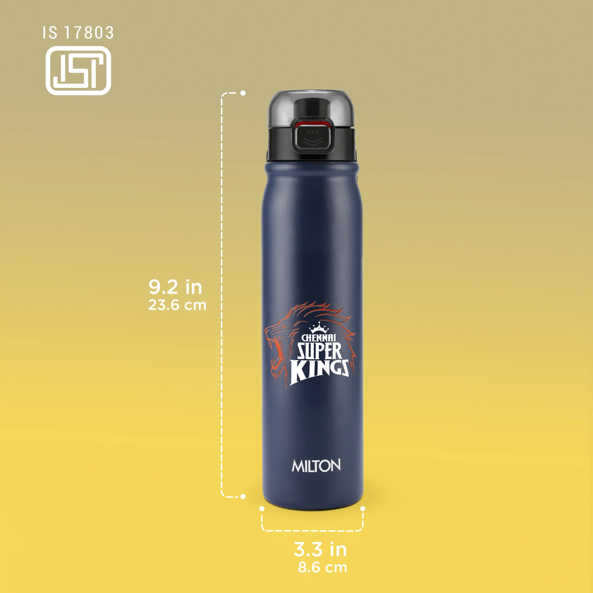 Sports Reva UV Printing Stainless Steel Bottle - Chennai Super Kings (CSK) - Milton - Image 12