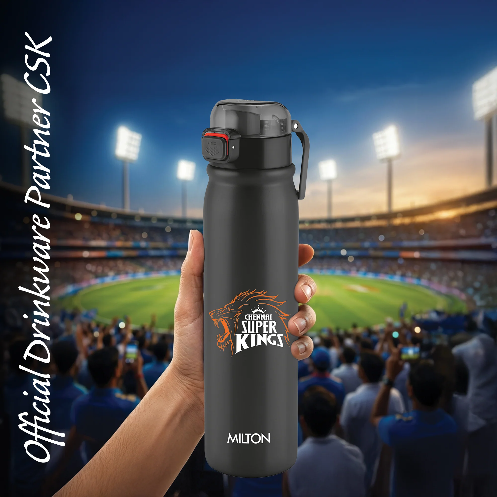 Sports Reva UV Printing Stainless Steel Bottle - Chennai Super Kings (CSK) - Milton - Image 9