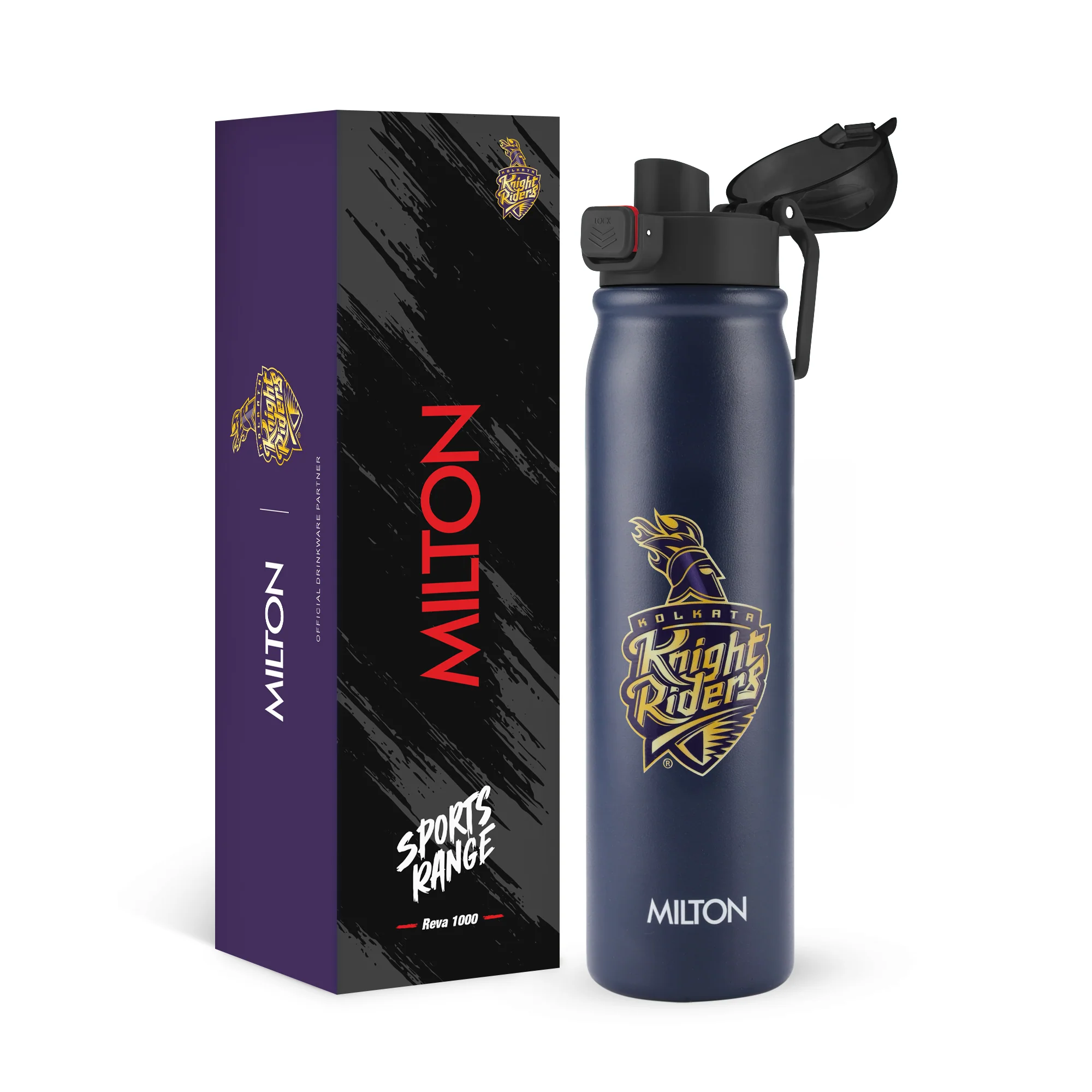 Sports Reva UV Printing Stainless Steel Bottle - Kolkata Knight Riders (KKR) - Milton - Image 10