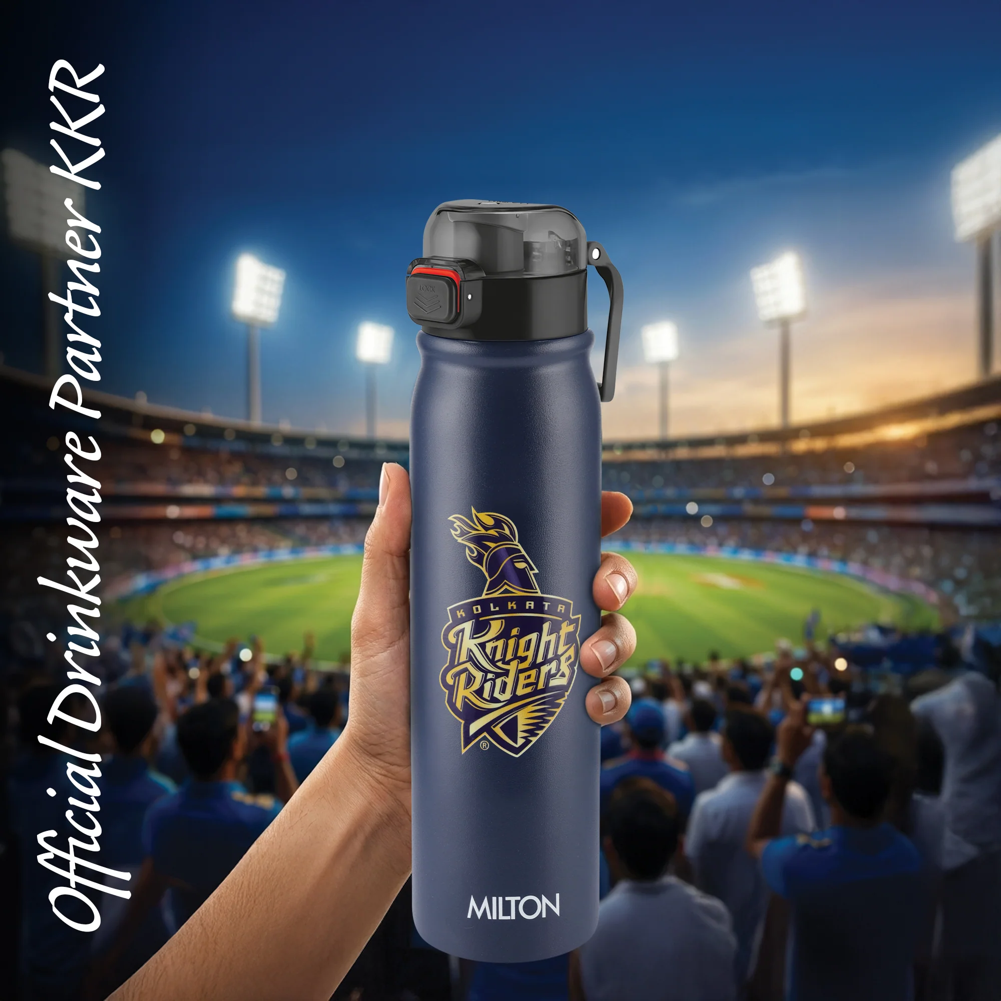 Sports Reva UV Printing Stainless Steel Bottle - Kolkata Knight Riders (KKR) - Milton - Image 18