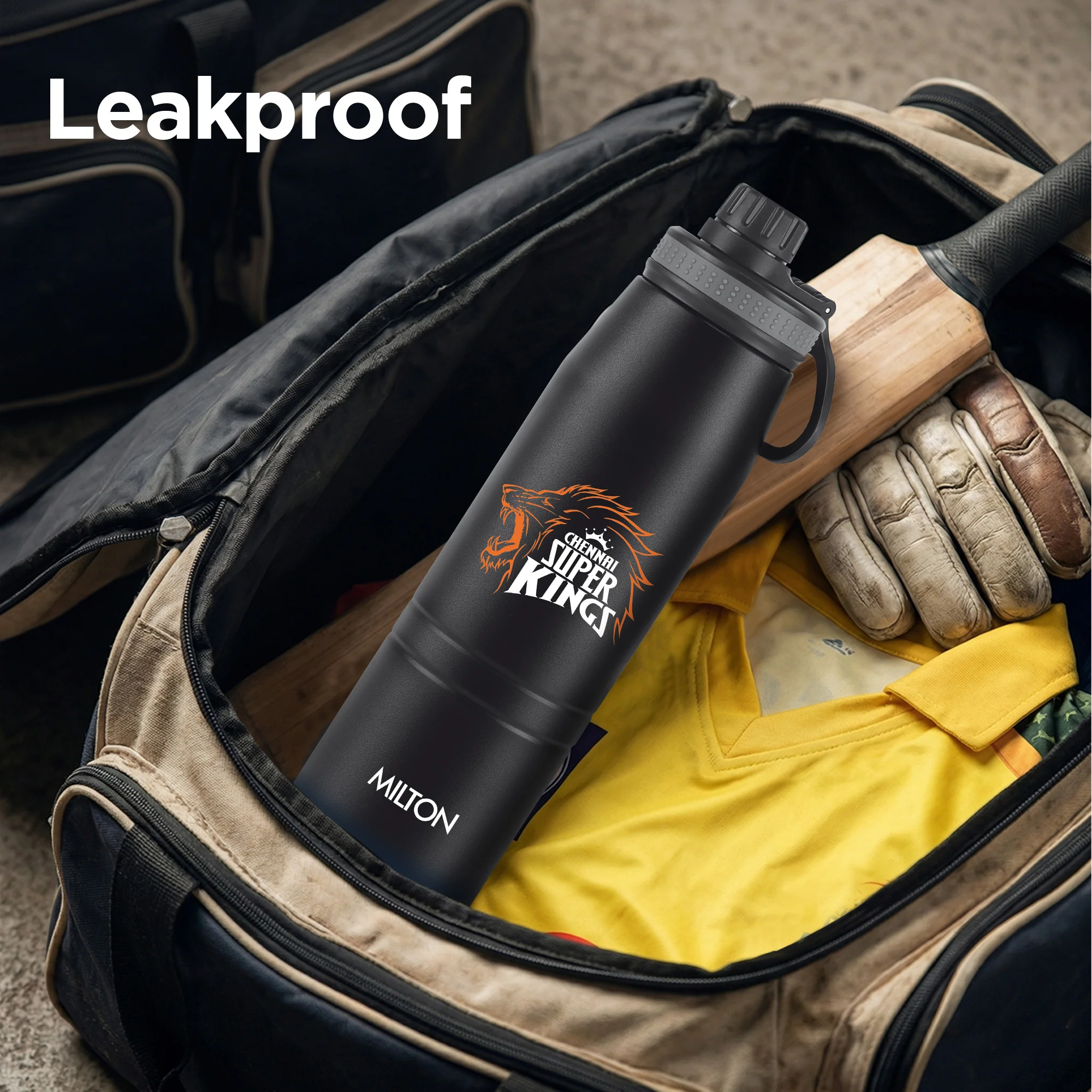 Sports Sparkle UV Printing Thermosteel Bottle - Chennai Super Kings (CSK) - Milton - Image 16