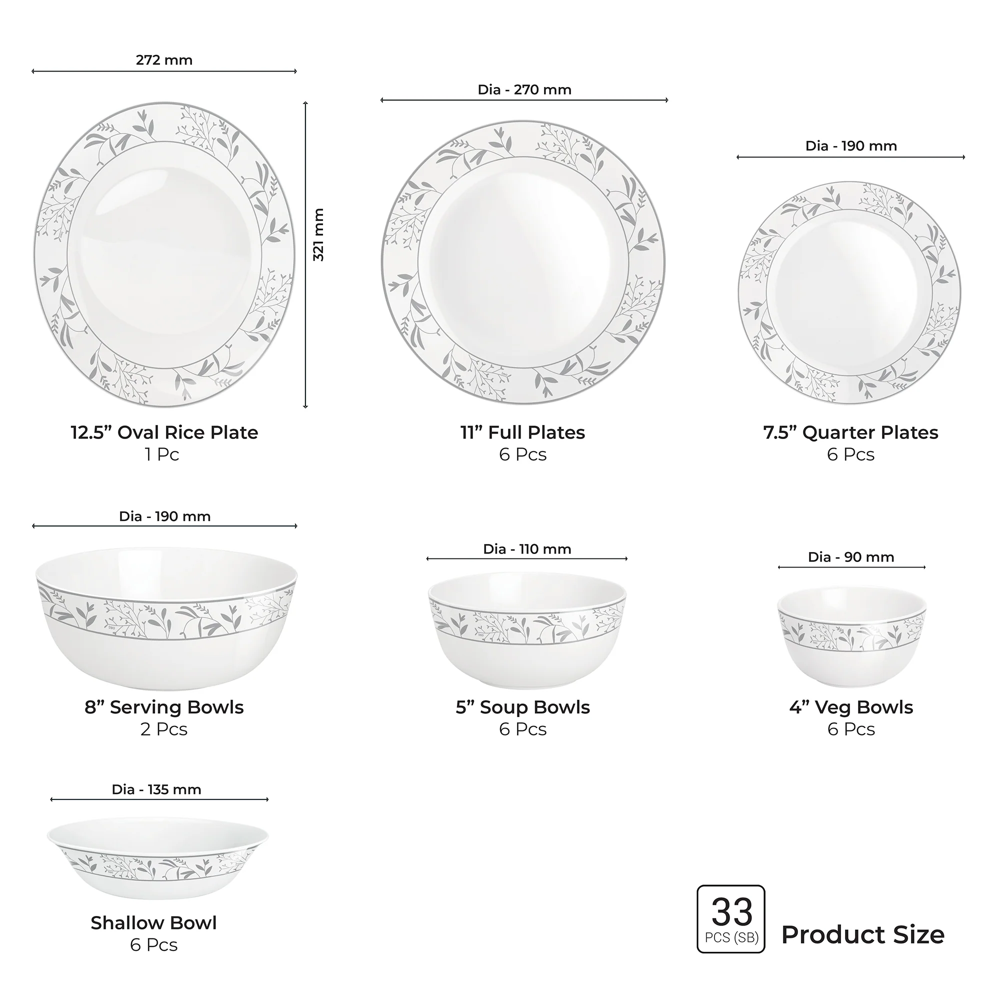 Terrana Collection Dinner Set - HAZEL - Image 3