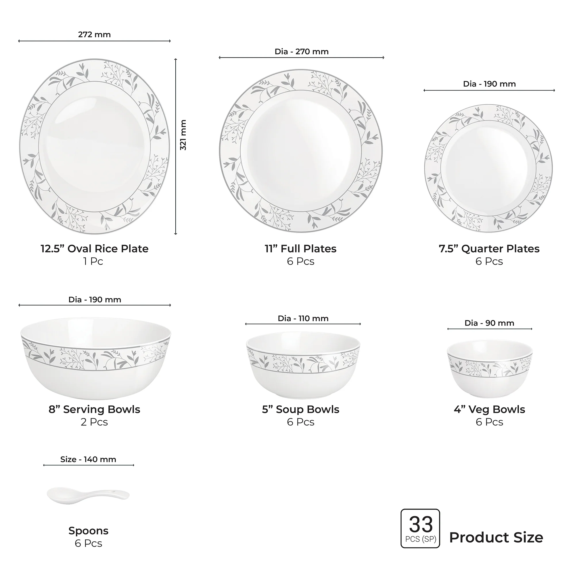 Terrana Collection Dinner Set - HAZEL - Image 4